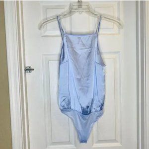 Abercrombie & Fitch Blue Bow Back Bodysuit Size Small
